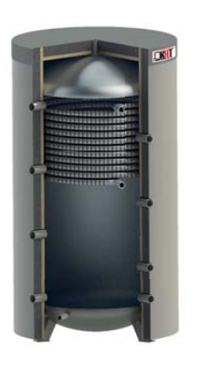 Bufor z górną wężownicą nierdzewną – PowerTank K-ZW